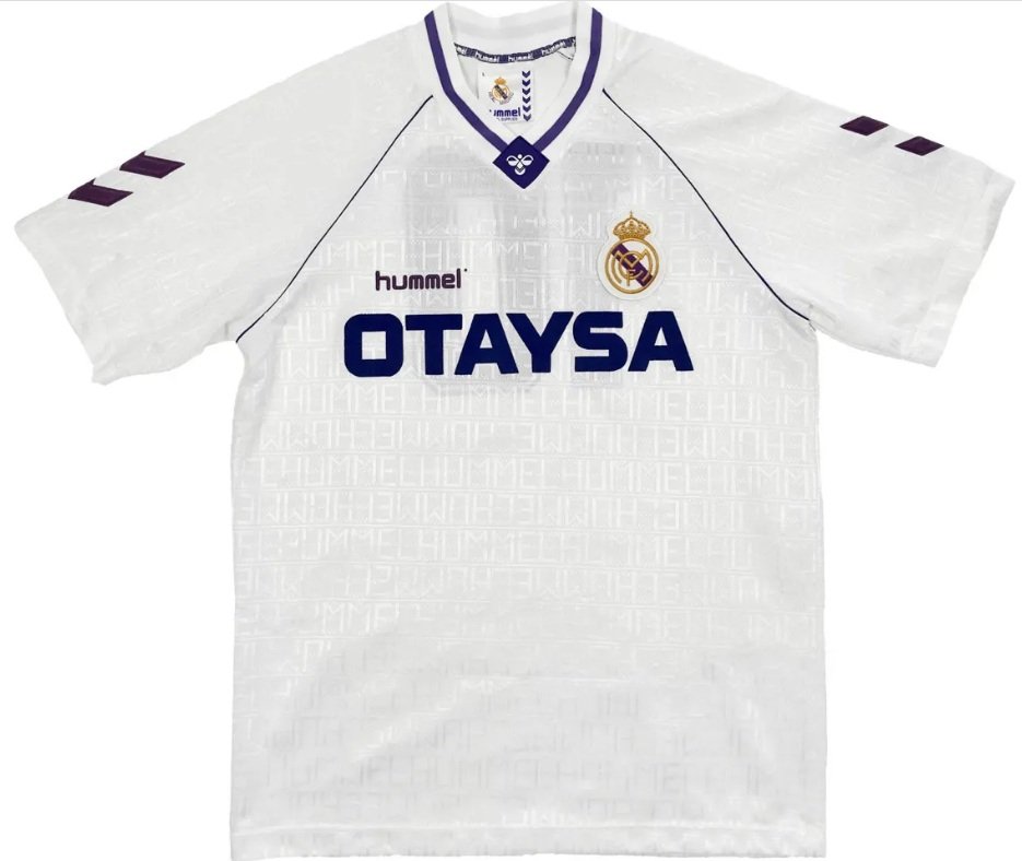 Camisa I Real Madrid 1990 1992 Hummel retro 